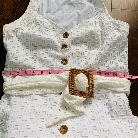 NWT Anthropologie belted eyelet romper - Picture 6 of 8